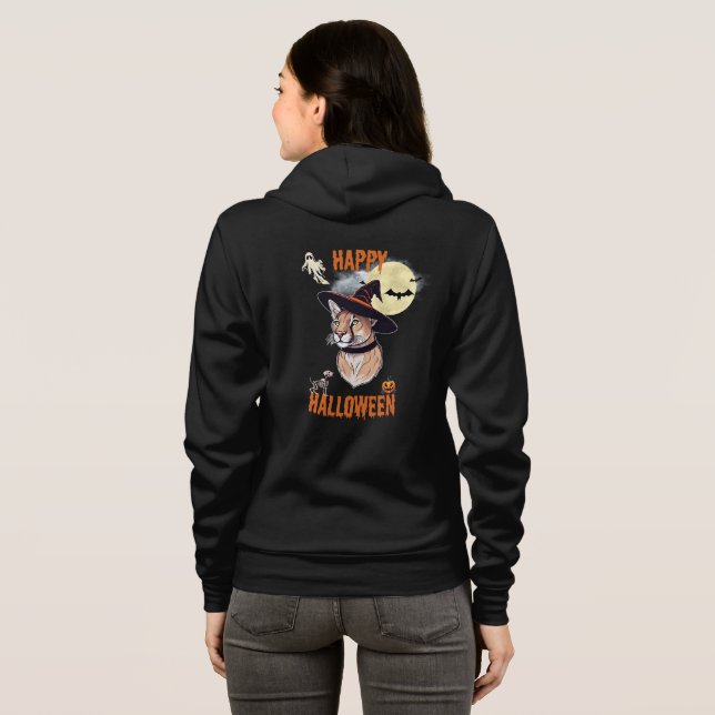 Camiseta halloween animals (Parte Traseira Completa)