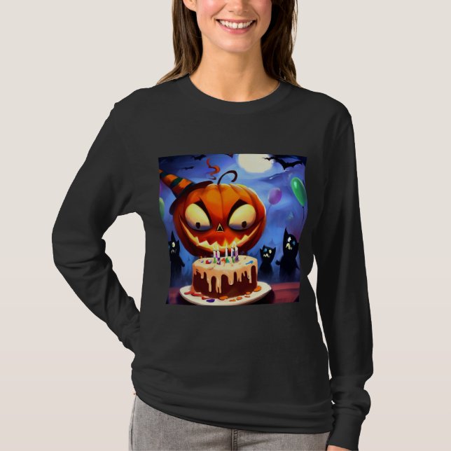 Camiseta Halloween - Aniversário 3 (Frente)