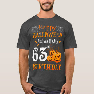Camiseta Halloween Aniversário de 63 anos Papa Nana Pump