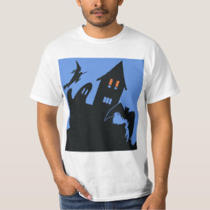 Camiseta Halloween Antigo, Casa Assombrada Assustadora e Br