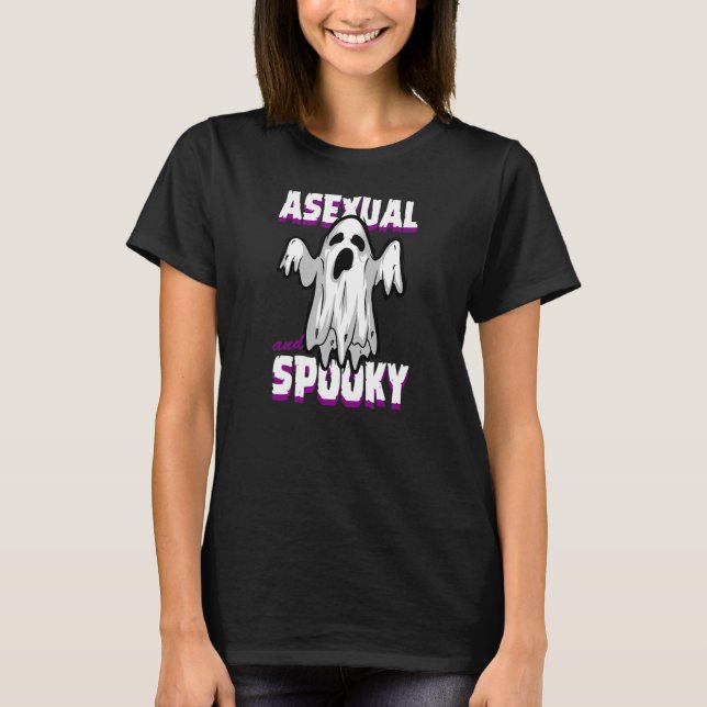 Camiseta Halloween Asexual E Cute Ghost Ghosn (Frente)