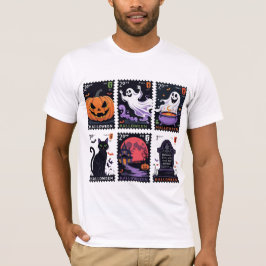 Camiseta Halloween Assombrado Vintage