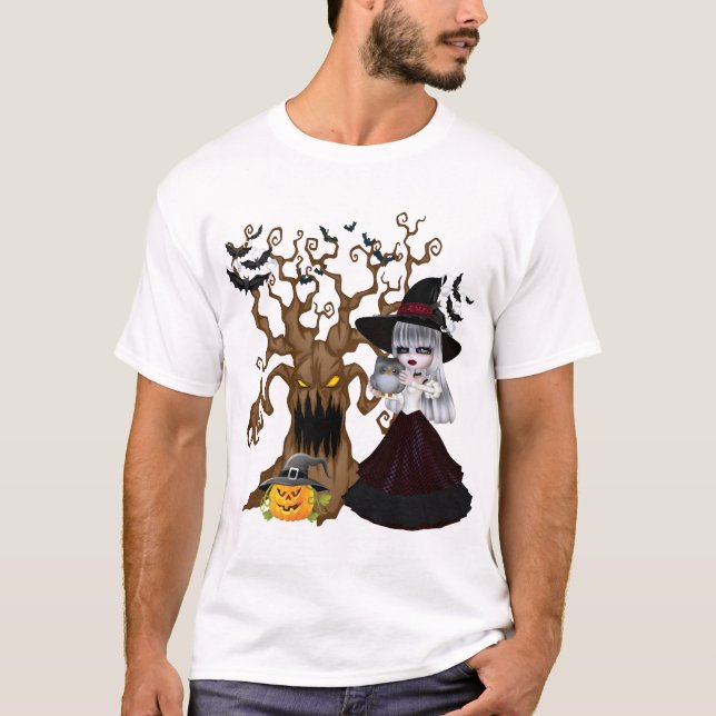 Camiseta Halloween Assustador (Frente)