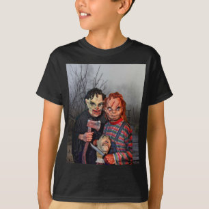 Camiseta Halloween assustador.