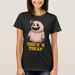 Camiseta Halloween Assustador Assustador Pumpkin Ghost