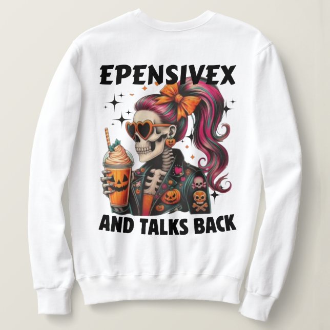 Camiseta Halloween Beber (Verso do Design)