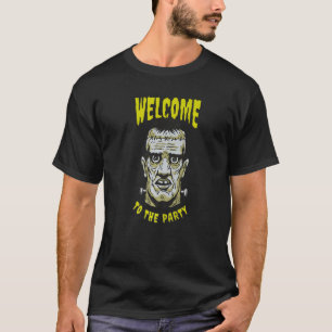 Camiseta Halloween Bem-Vindo Ao Chefe Frankenstein