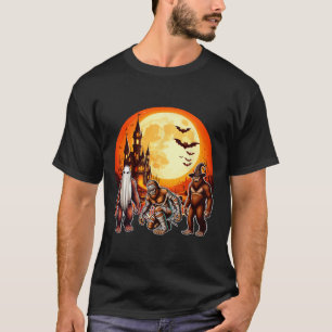 Camiseta Halloween Bigfoots Horror Boo Ghost Witmy Lo