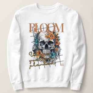Camiseta Halloween Bloom Skull