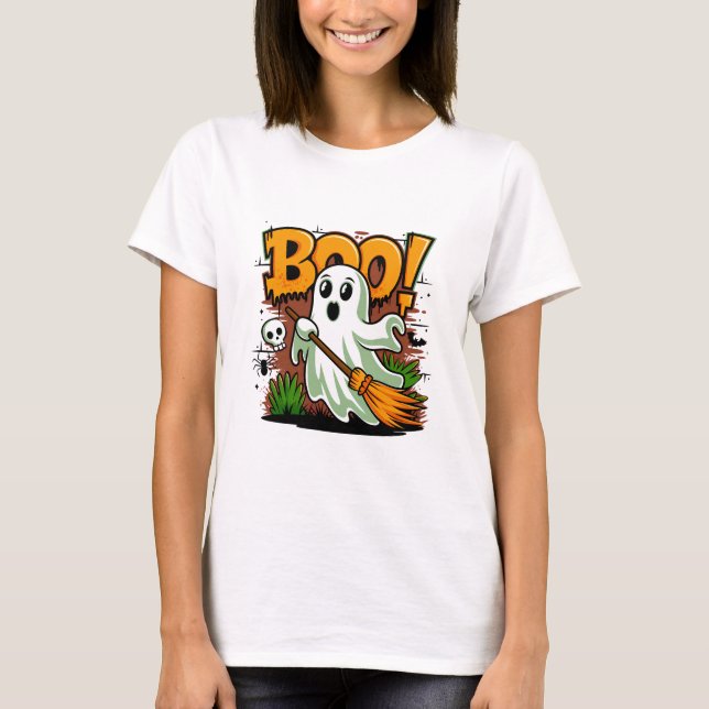 Camiseta Halloween Boo (Frente)