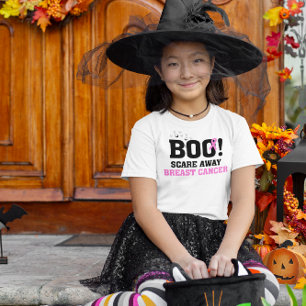 Camiseta Halloween BOO Assusta-Se Com O Cancer Da Mama