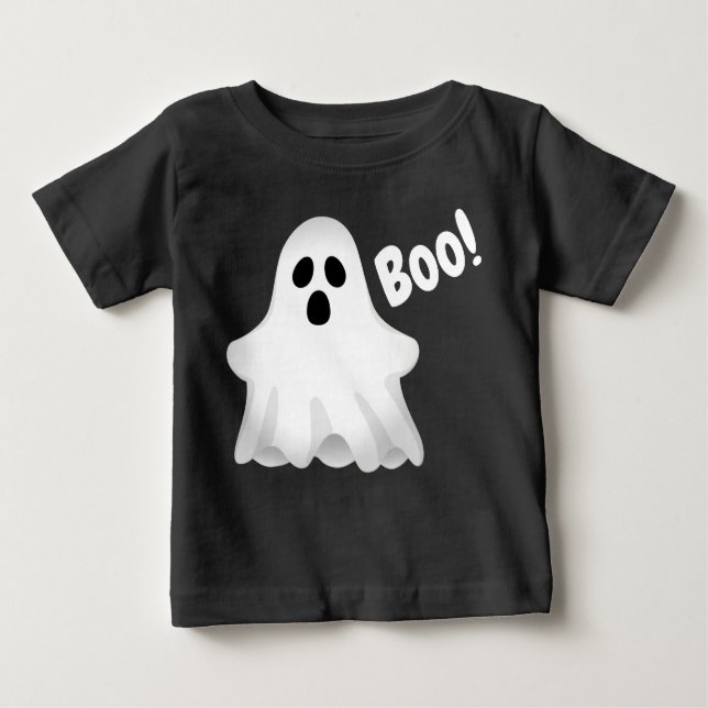 Camiseta Halloween Boo Ghost Baby T Shirt (Frente)