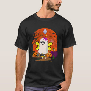 Camiseta Halloween Boo Ghost Cute Bee Scary Pumpkins Famil