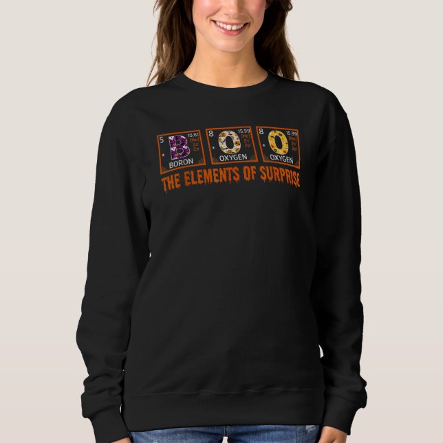 Camiseta Halloween BOO Primary Elements Of Surprise Science (Frente)