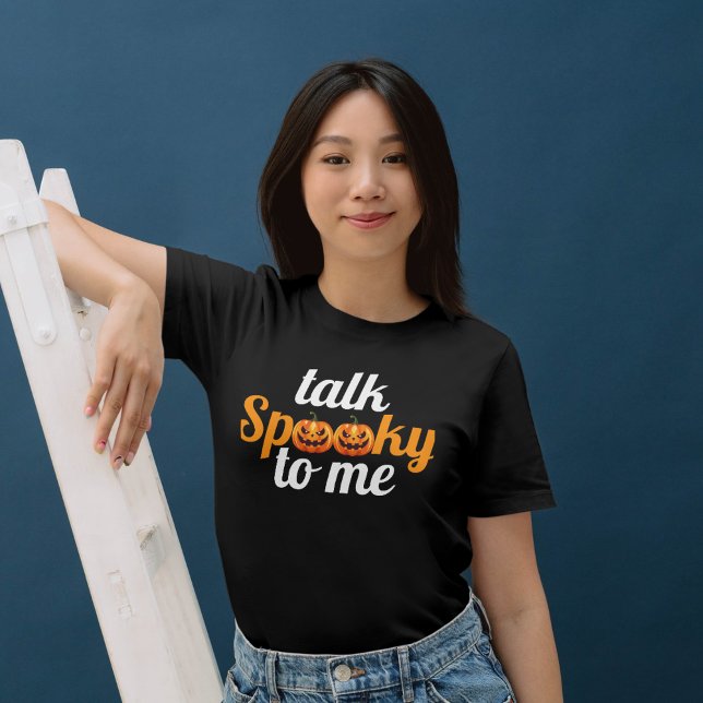 Camiseta Halloween Boo Pumpkin Fala Mal De Mim (Criador carregado)