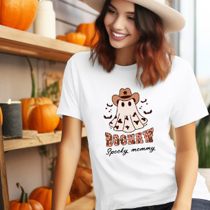 Camiseta Halloween Boohaw Retro Groovy Western Ghost Spooky