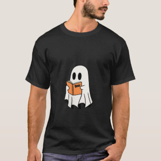 Camiseta Halloween Book Club Reader Ghost Boo Para Truque o