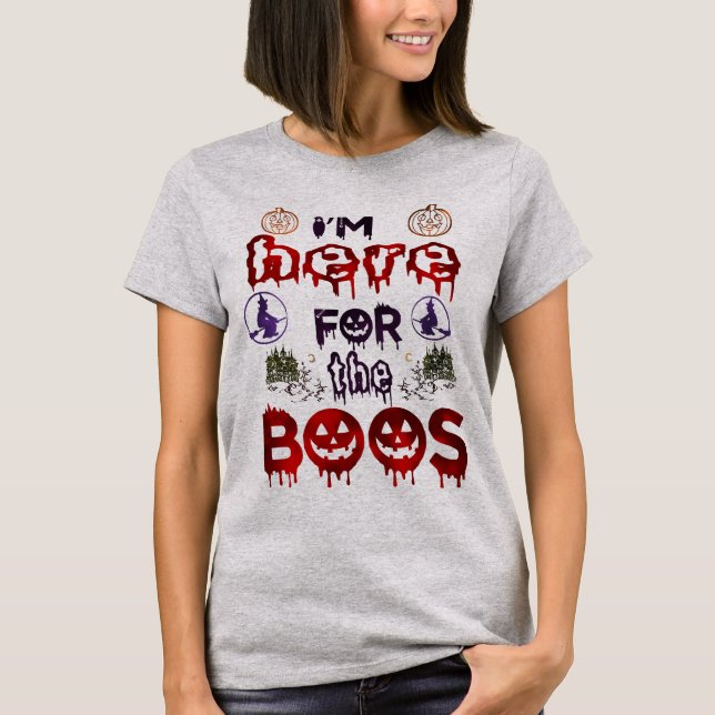 Camiseta Halloween Boos (Frente)