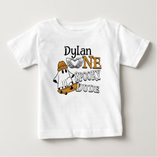 Camiseta Halloween Branco Um Cara Assustador Aniversário de