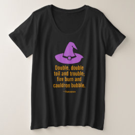 Camiseta Halloween Bruxas De Duplo Touro E Engraçado