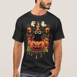 Camiseta Halloween Candle Trick - Autumn Cat