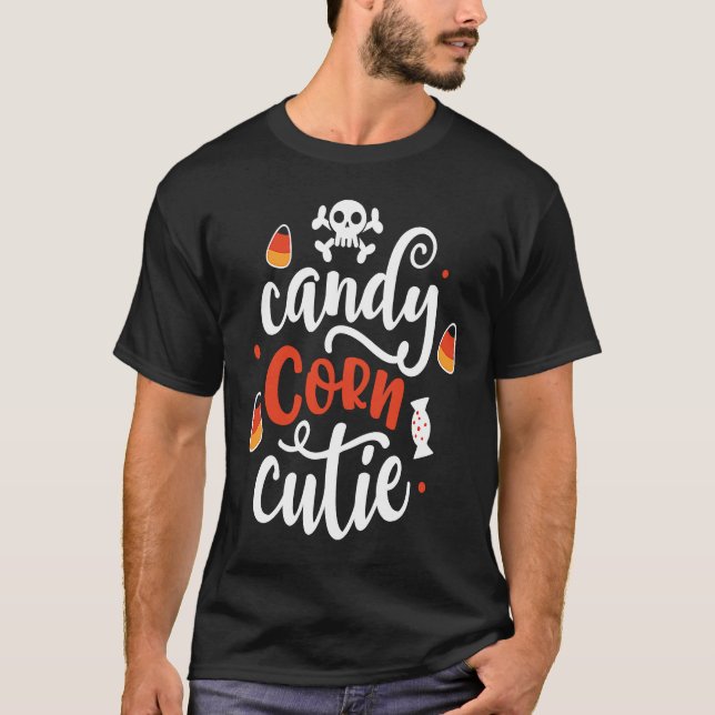 Camiseta Halloween candy corn cutie for kids (Frente)