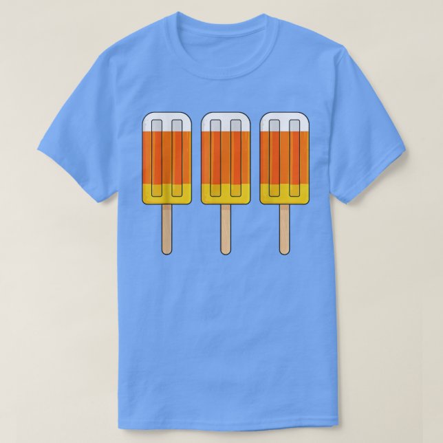 Camiseta Halloween Candy Corn Funny Ice Cream Popsicles  (Frente do Design)