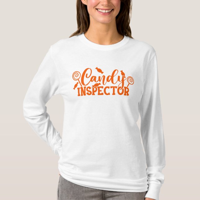 Camiseta Halloween Candy Inspetor (Frente)
