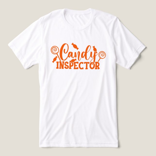 Camiseta Halloween Candy Inspetor (Design frontal)