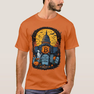Camiseta Halloween Capitólio Bitmoney Cryptocurrency
