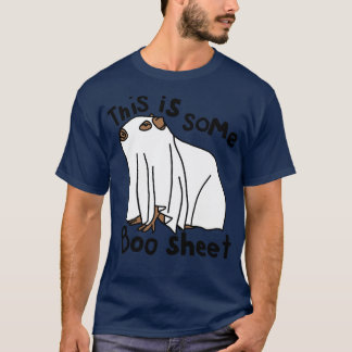 Camiseta Halloween Capybara Esta é uma folha de boo