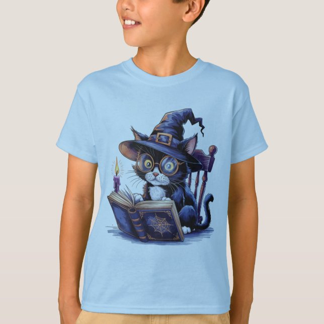 Camiseta Halloween Cat (Frente)