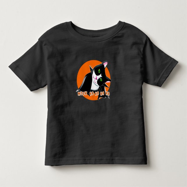 Camiseta Halloween Cat (Frente)