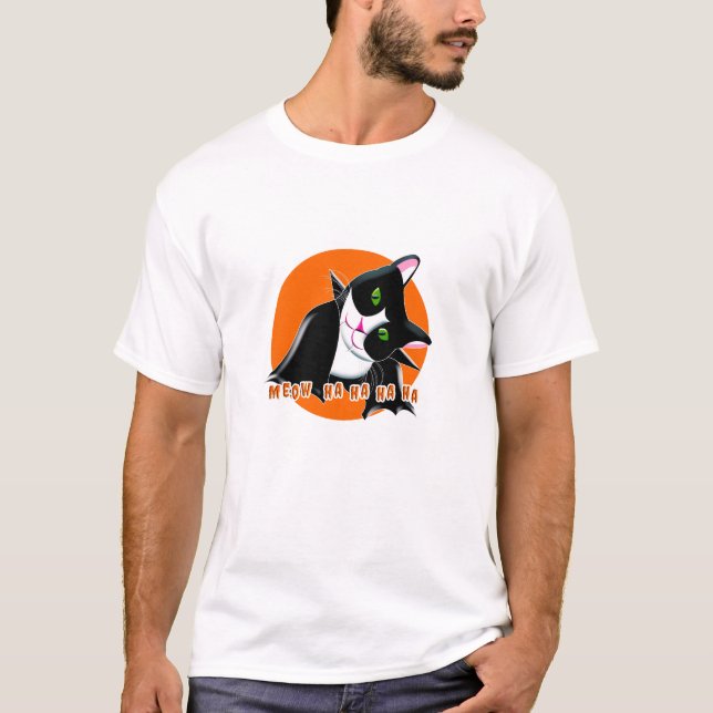Camiseta Halloween Cat (Frente)