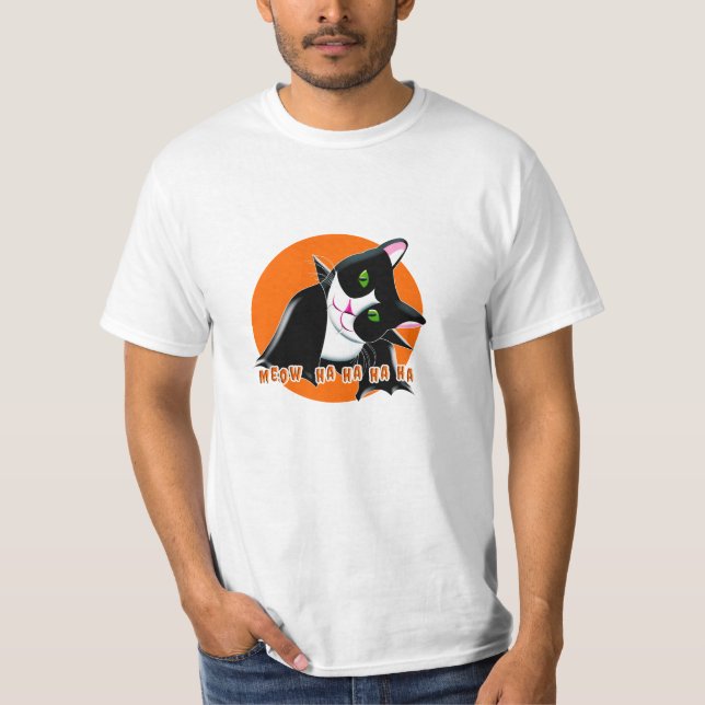 Camiseta Halloween Cat (Frente)