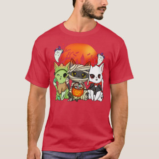 Camiseta Halloween Cat Halloween Costume