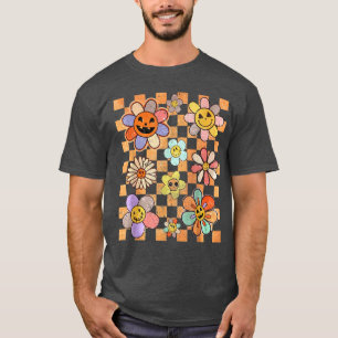 Camiseta Halloween Cheio de Grunge Feliz Rosto Pumpkin Groo