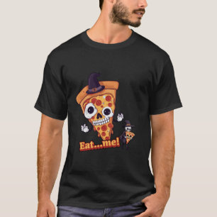 Camiseta Halloween Come Me horror pizza slice e homem do cr