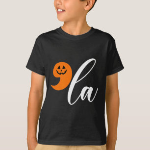 Camiseta Halloween Comma La Funny Pumpkin Kamala Harris Pre
