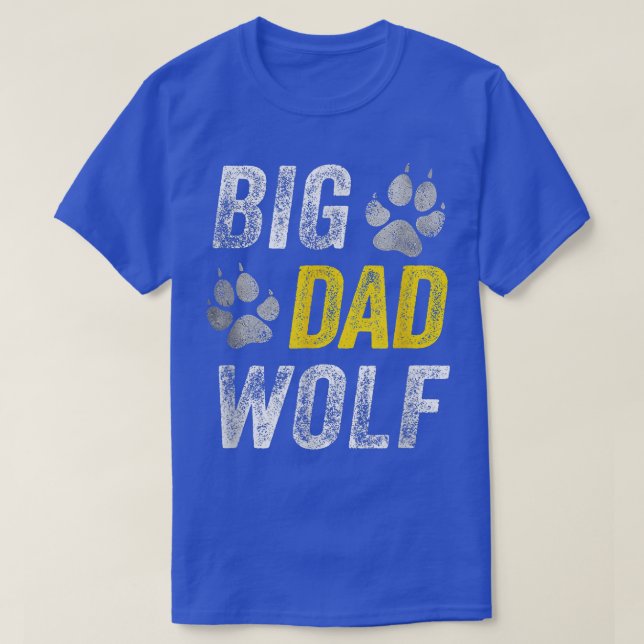 Camiseta Halloween Costume Dad Funny Big Dad Wolf  (Frente do Design)