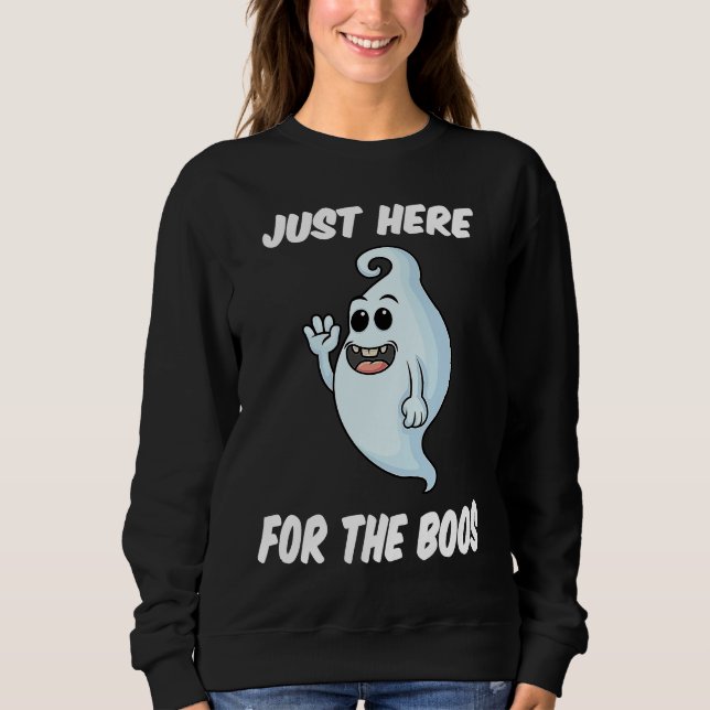 Camiseta Halloween Costume Ghost Here for the Boos (Frente)
