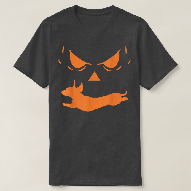 Camiseta Halloween Costume Jack O Lanterna Cachshund Pum (Frente do Design)