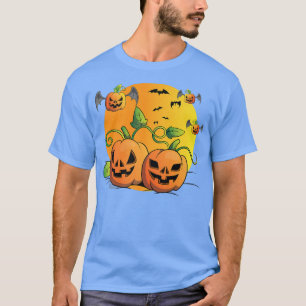 Camiseta Halloween Costume Jack O Lanterna Cerradora Bat Vo