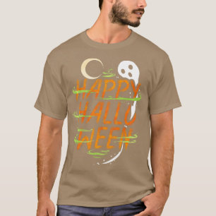 Camiseta Halloween Costume Spirit Ghost Moon Deseja Feliz H