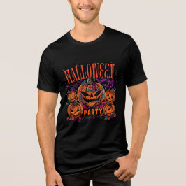 Camiseta Halloween, Covén de Abóboras em Flor, Gótico