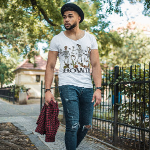 CAMISETA HALLOWEEN COWBOY SKELETONS DANÇANDO   OESTE SELVAG