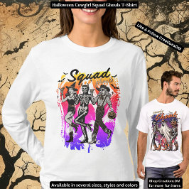 Camiseta Halloween Cowgirl Squad Ghouls