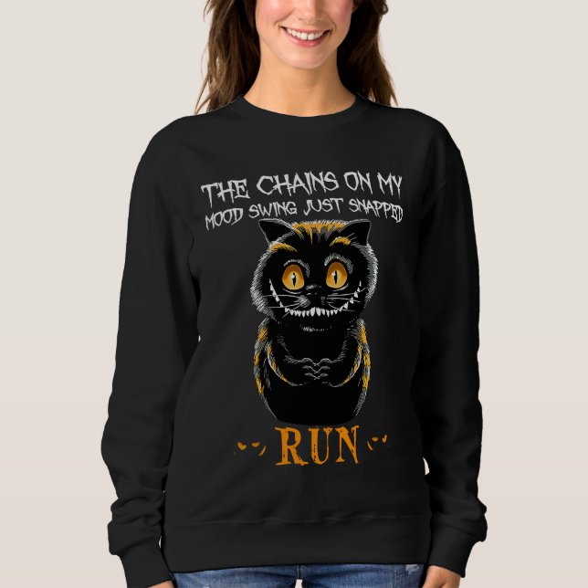 Camiseta Halloween, Creepy Cat Smiling, Cat (Frente)