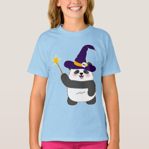 Camiseta Halloween Cute Baby Panda Witic Wand