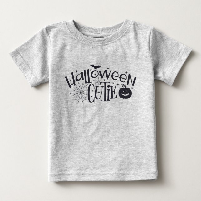 Camiseta Halloween Cutie - Silhouette Preta (Frente)
